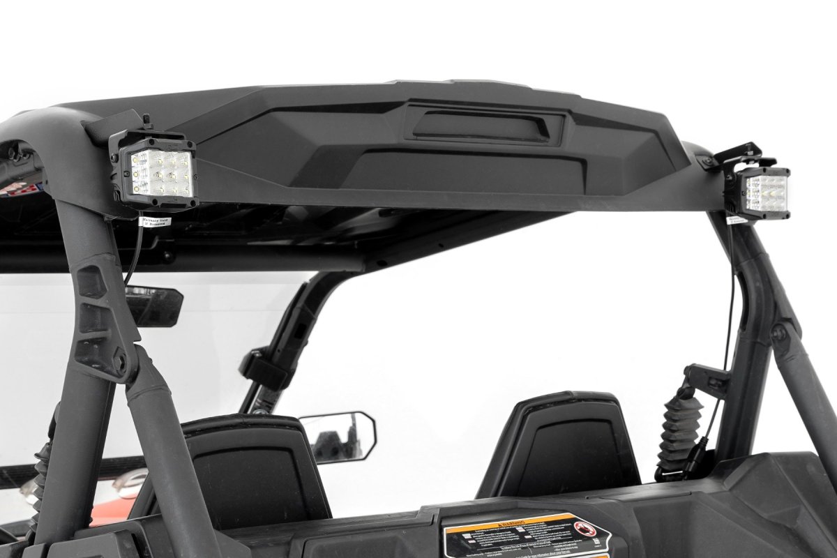 Can-Am Maverick Trail LED Light Kit - Rear - Rough Country - Wide Angle - Chrome